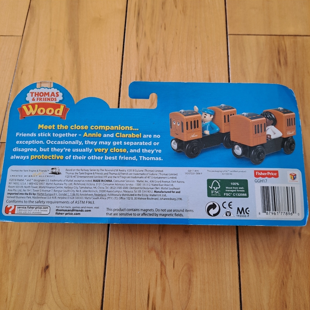 NEW! GGH17 ANNIE & CLARABEL! Thomas Train Wooden Railway Thomas & Friends WOOD - Picture 8 of 8